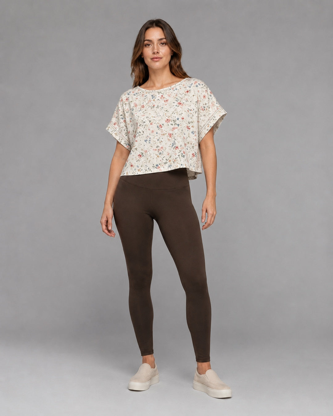 Vyla™ Relaxed Drop Shoulder Cutout Cross-Back T-Shirt