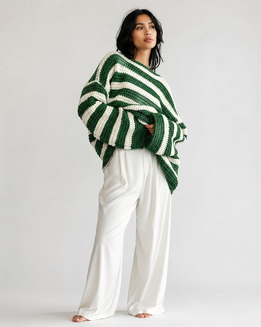 Vyla™ Striped Oversized Knit Sweater