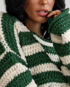 Vyla™ Striped Oversized Knit Sweater