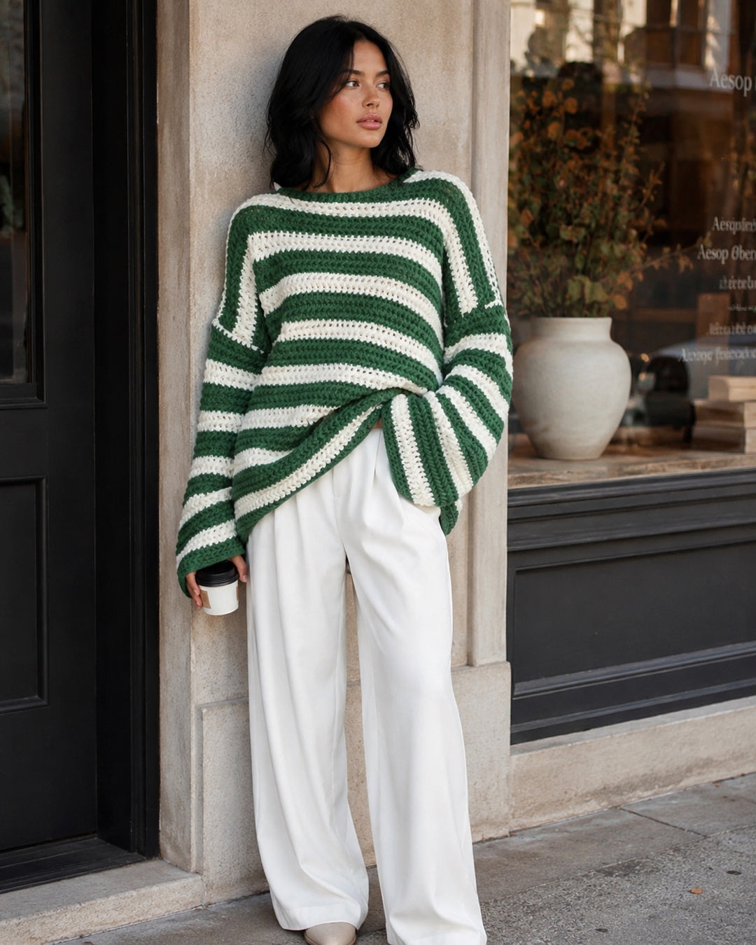 Vyla™ Striped Oversized Knit Sweater