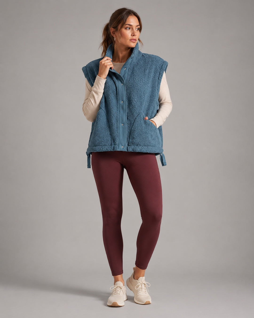 Vyla™ Oversized Plush Fleece Sleeveless Vest