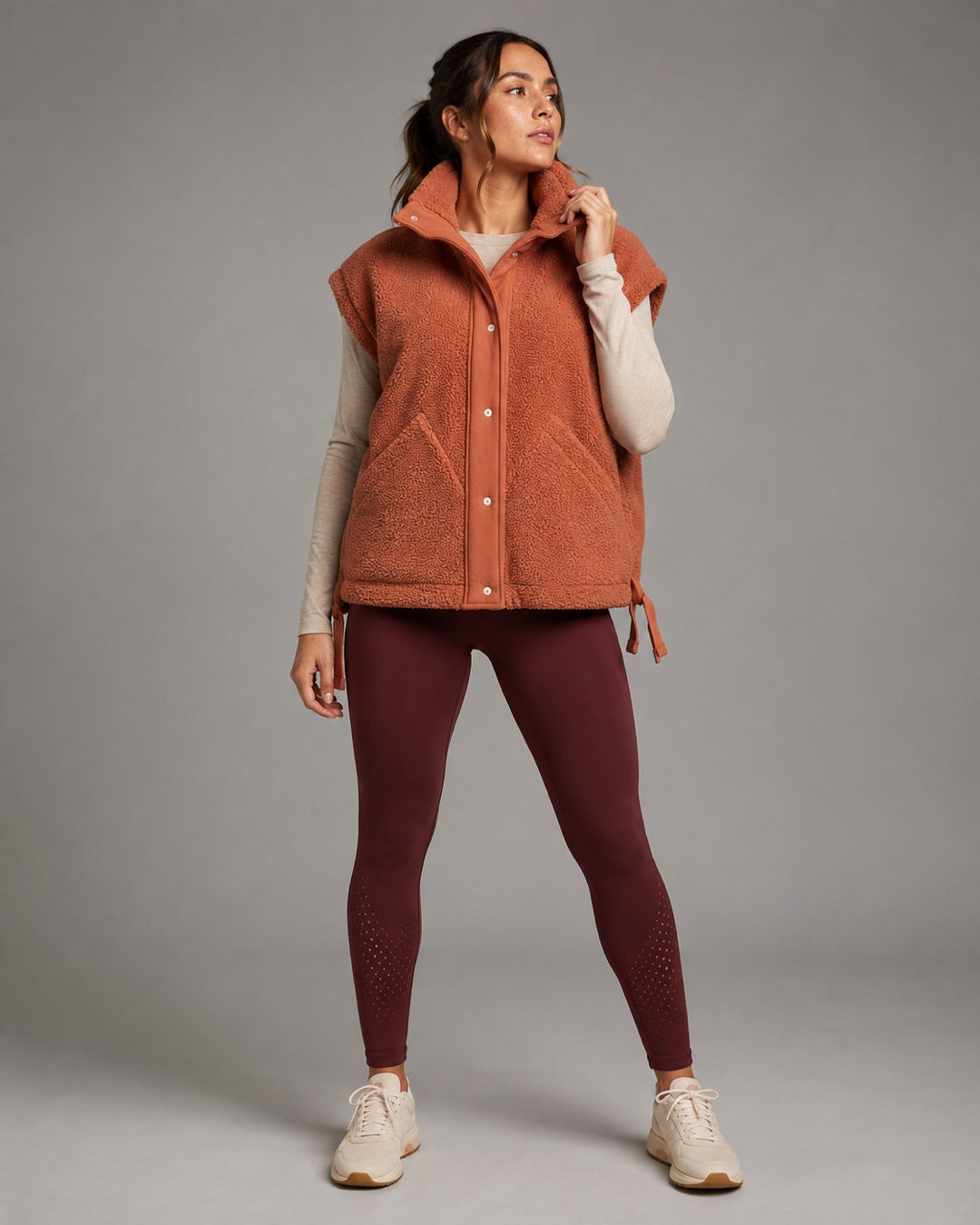 Vyla™ Oversized Plush Fleece Sleeveless Vest