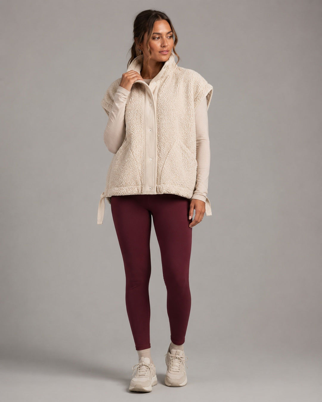 Vyla™ Oversized Plush Fleece Sleeveless Vest
