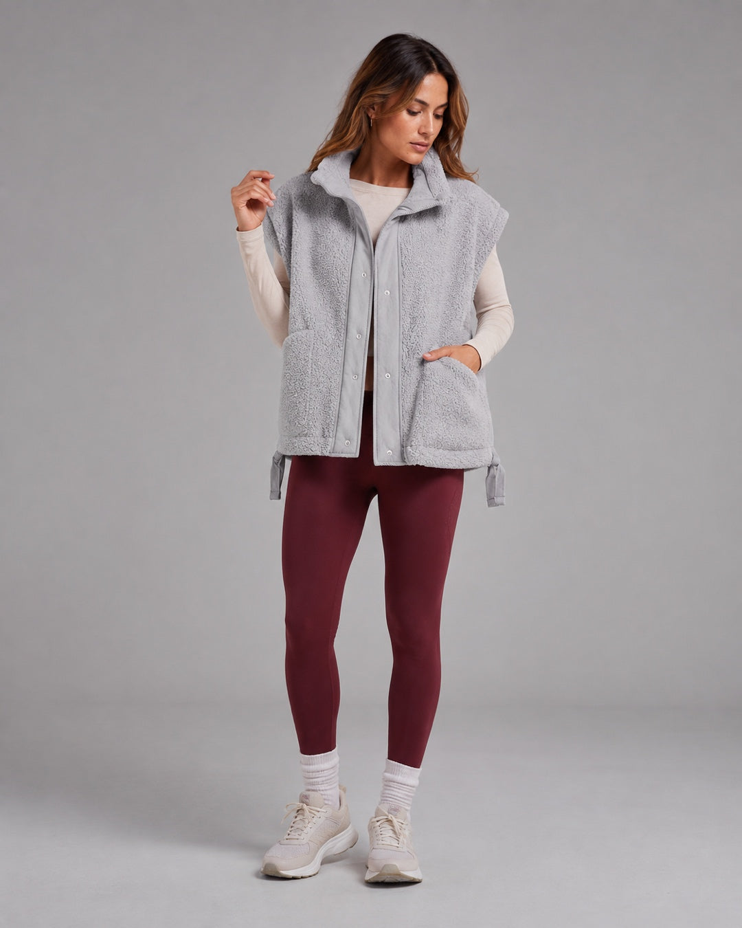 Vyla™ Oversized Plush Fleece Sleeveless Vest