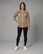 Vyla™ Corduroy Patch Pocket Shacket