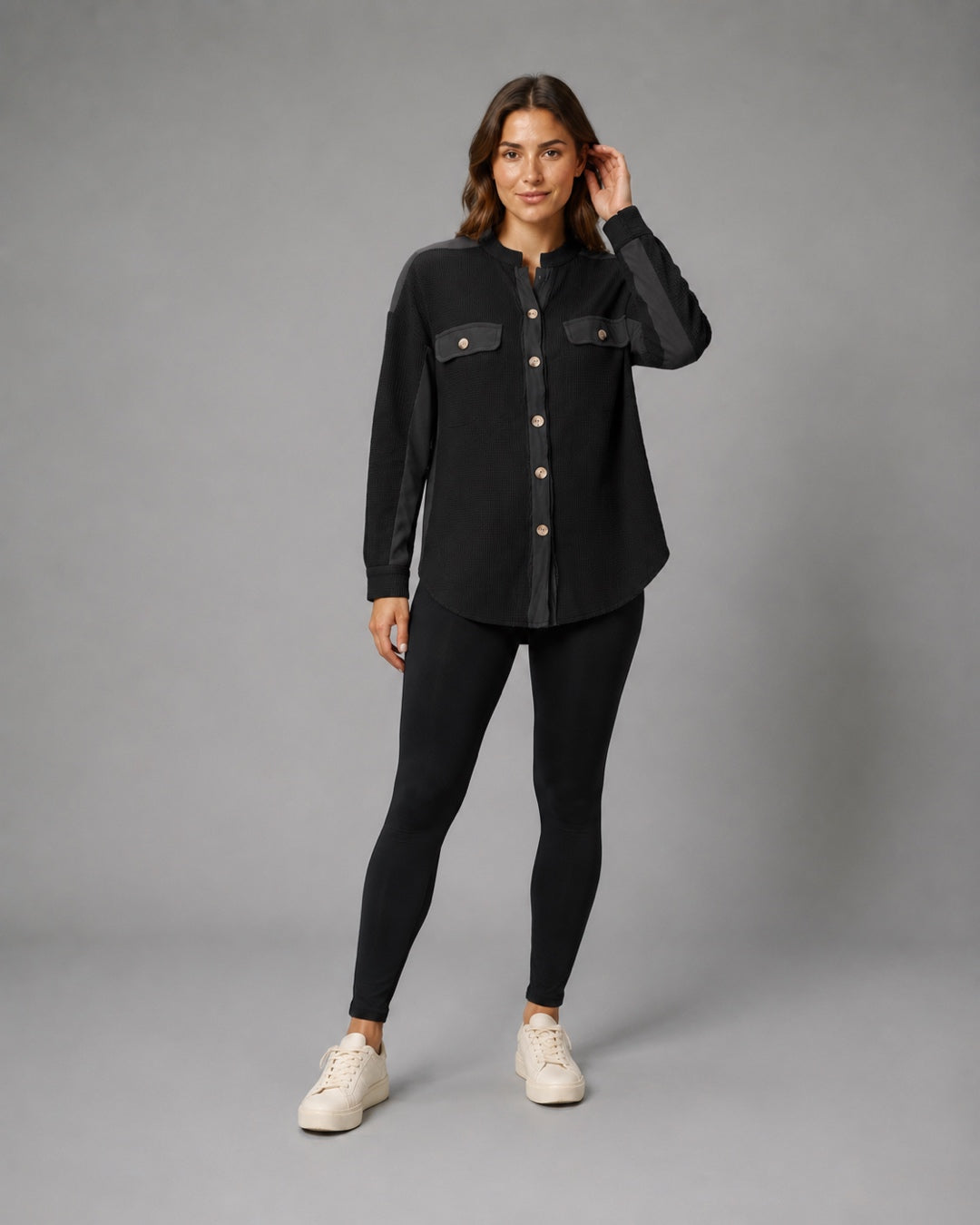 Vyla™ Corduroy Patch Pocket Shacket