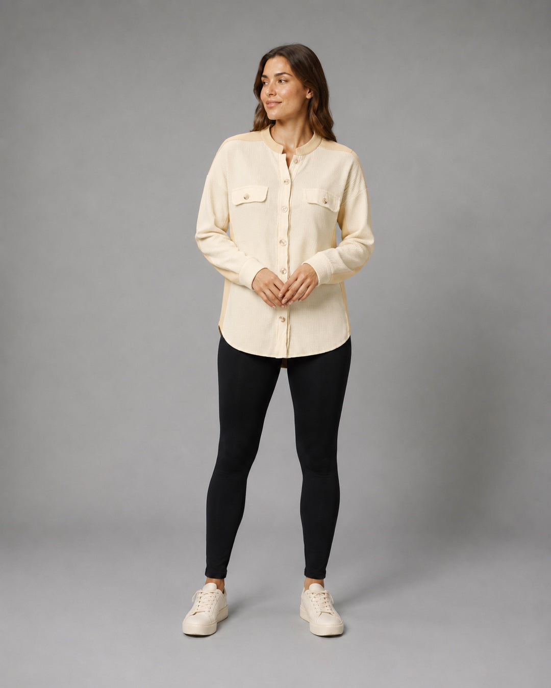 Vyla™ Corduroy Patch Pocket Shacket