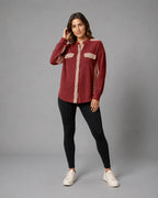 Vyla™ Corduroy Patch Pocket Shacket