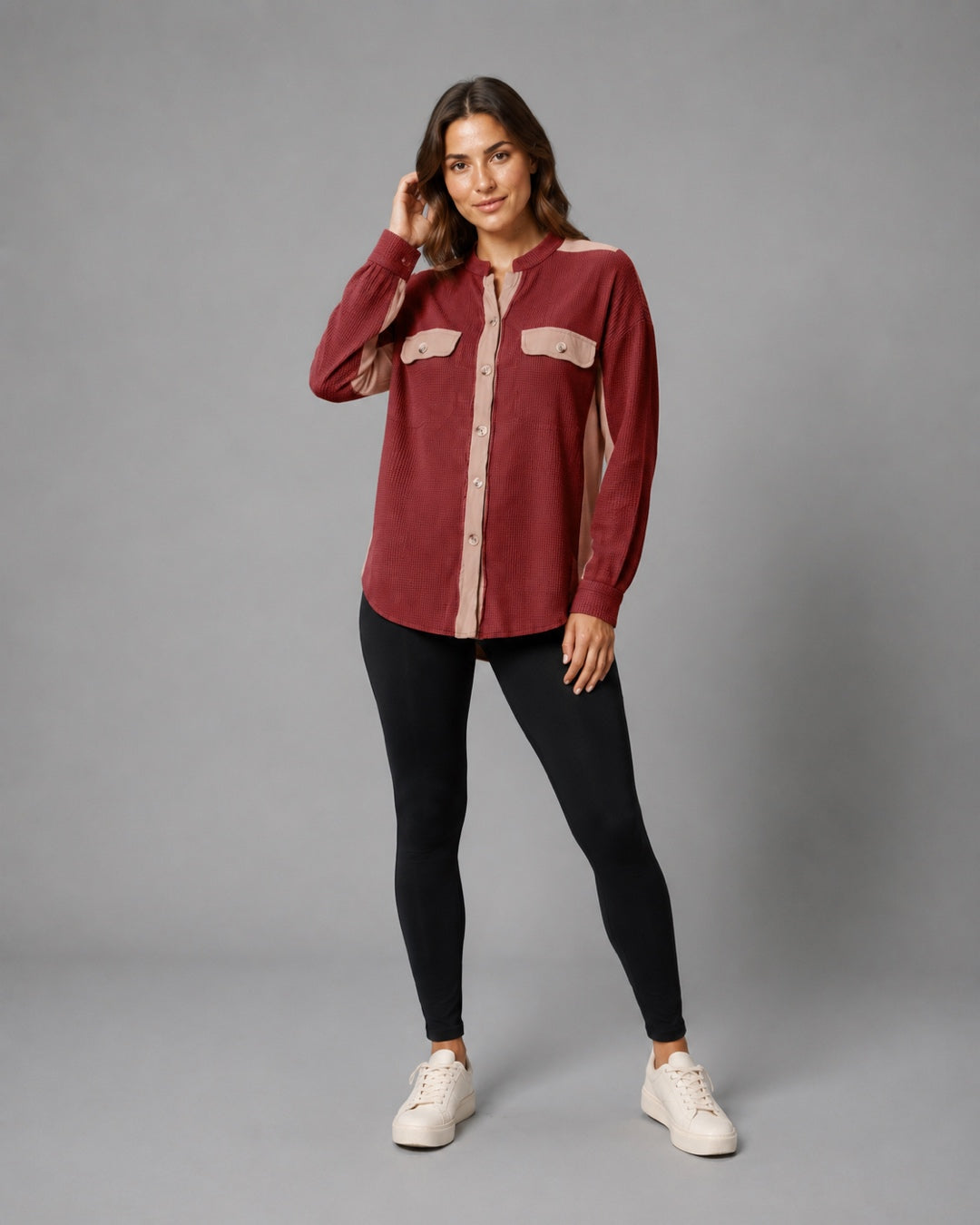 Vyla™ Corduroy Patch Pocket Shacket
