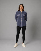 Vyla™ Corduroy Patch Pocket Shacket