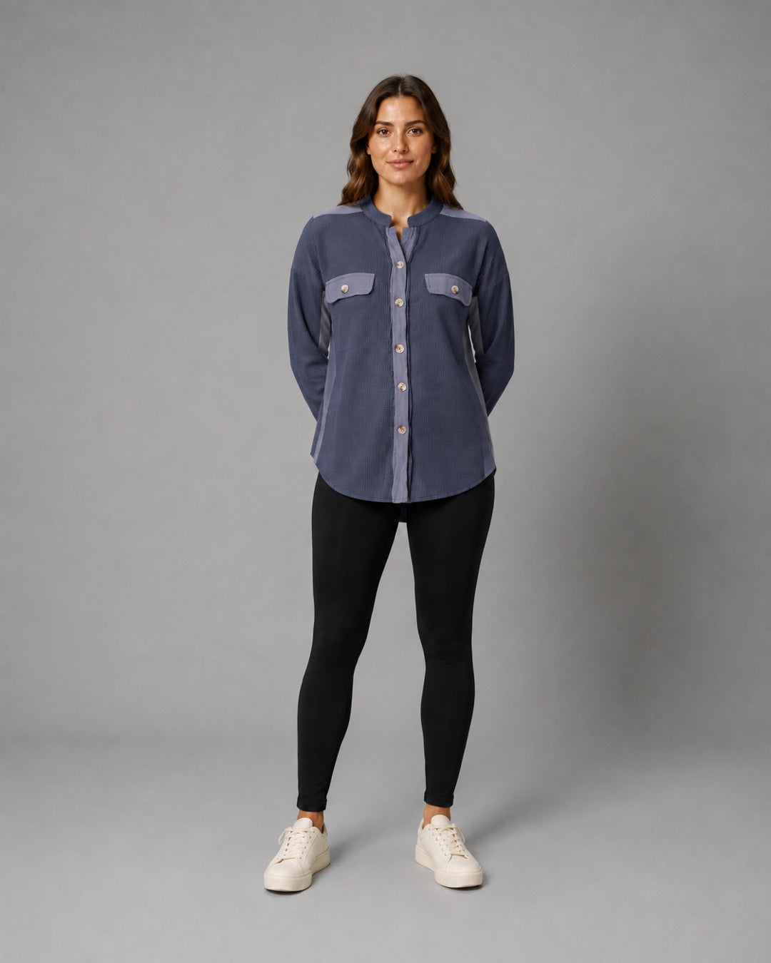 Vyla™ Corduroy Patch Pocket Shacket