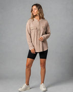 Vyla™ Corduroy Patch Pocket Shacket
