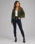 Vyla™ Boho Fringe Suede Moto Jacket