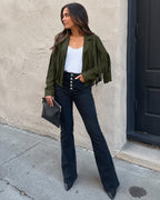 Vyla™ Boho Fringe Suede Moto Jacket