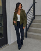 Vyla™ Boho Fringe Suede Moto Jacket