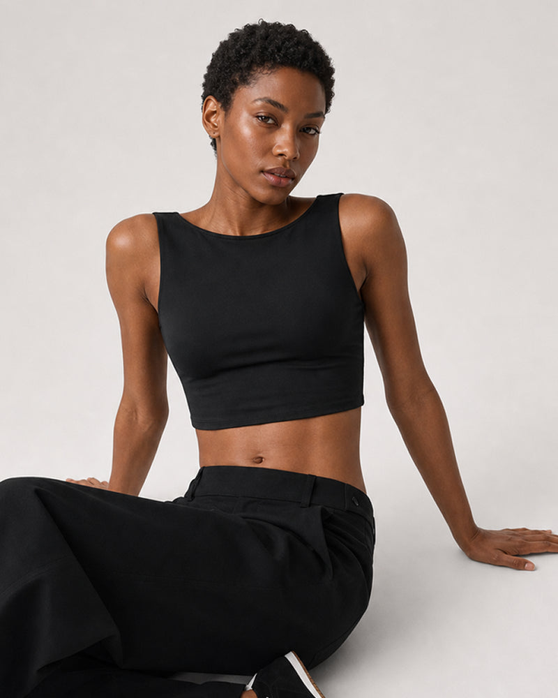 Vyla™ Open-Back Crop Top