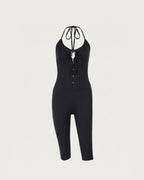 Vyla™ Halter Corset Capri Jumpsuit