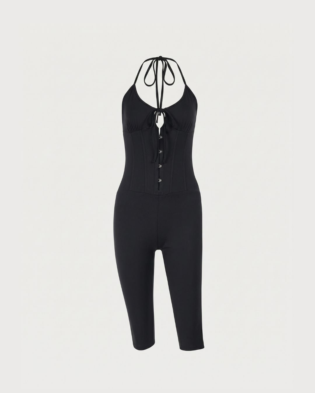 Vyla™ Halter Corset Capri Jumpsuit
