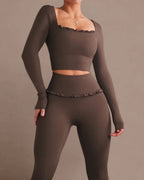 Vyla™ Ballet Ruffled Shaping Sports Top