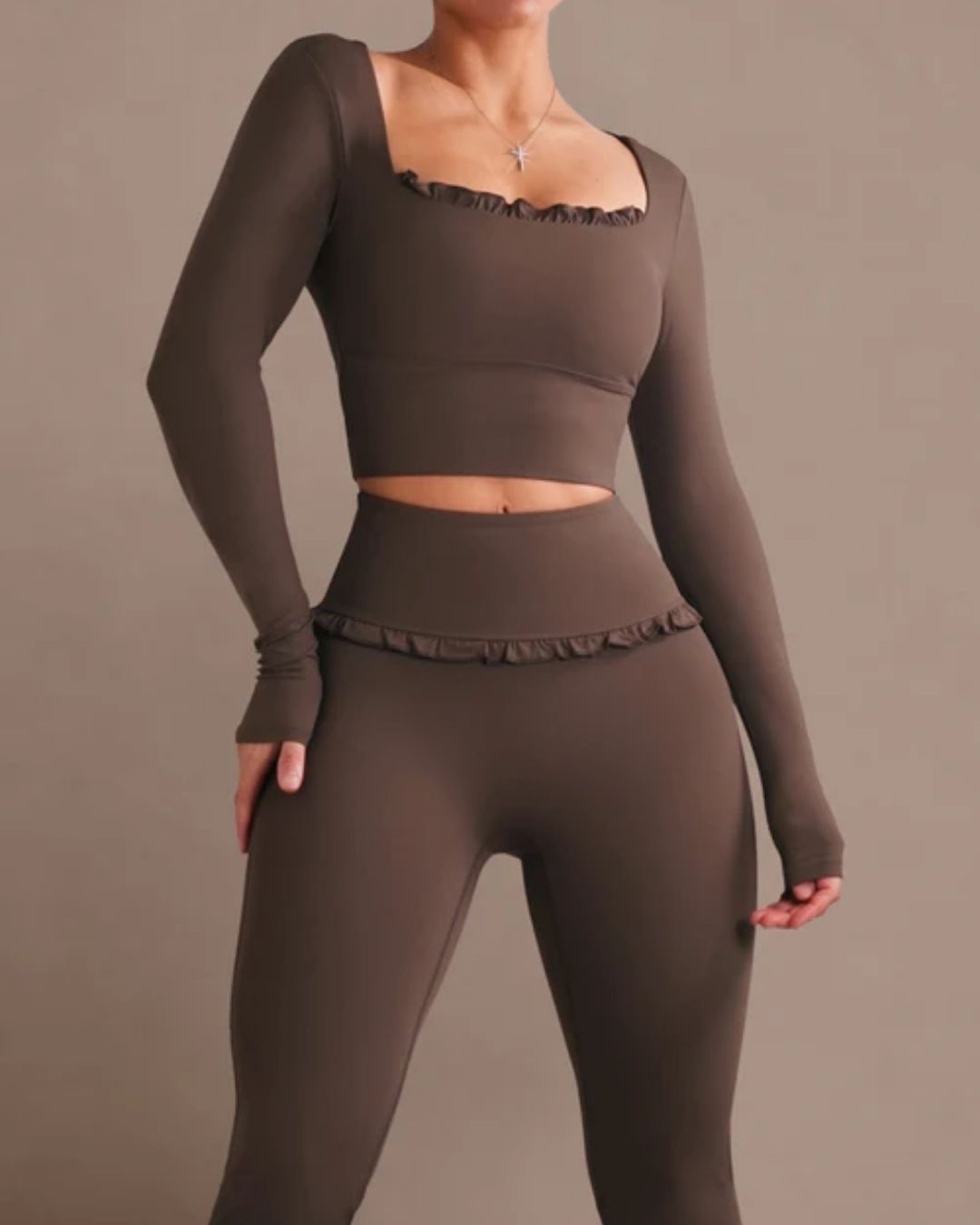 Vyla™ Ballet Ruffled Shaping Sports Top