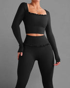 Vyla™ Ballet Ruffled Shaping Sports Top