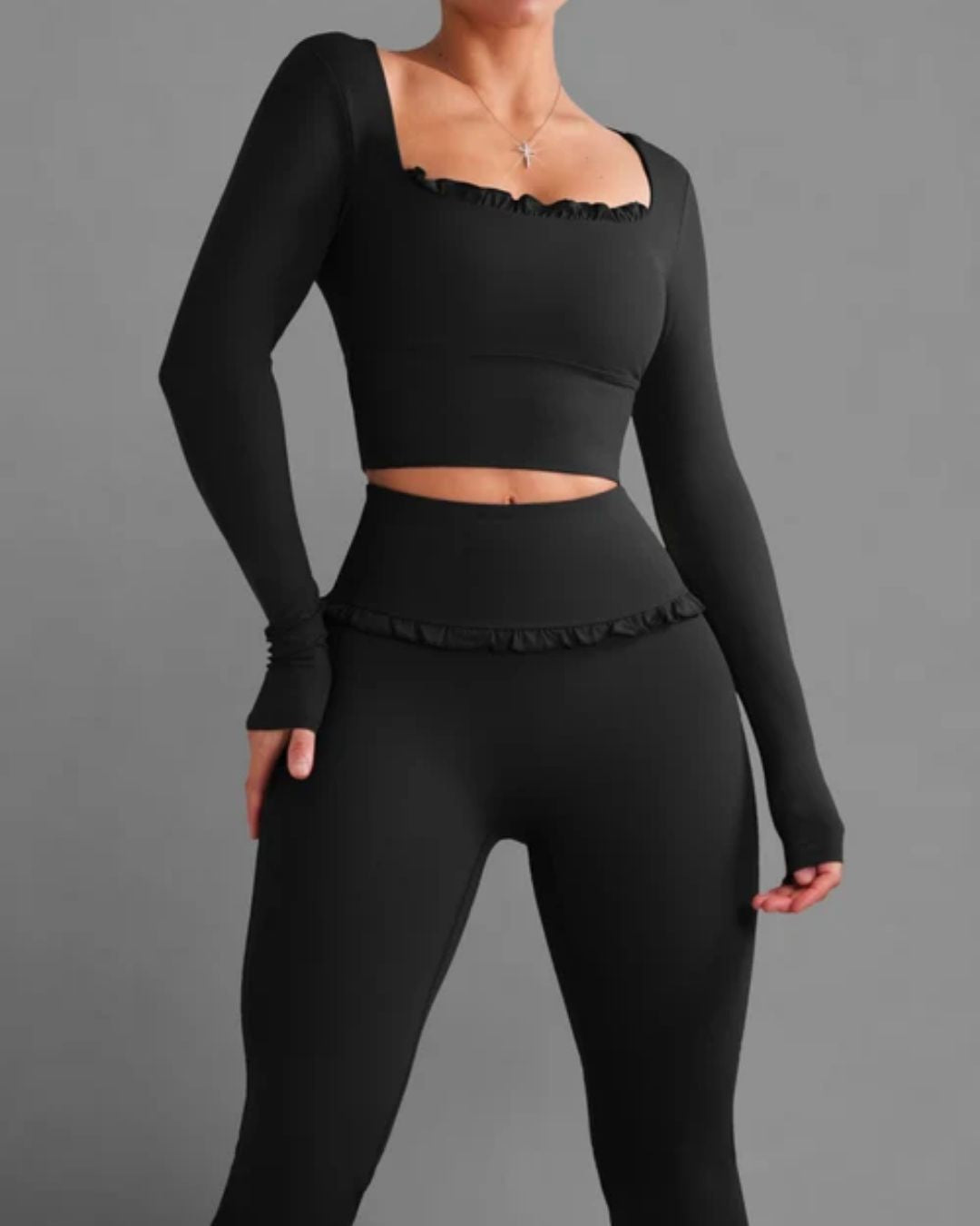 Vyla™ Ballet Ruffled Shaping Sports Top