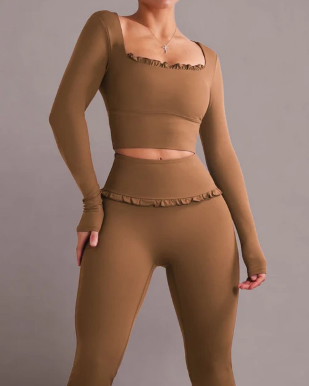 Vyla™ Ballet Ruffled Shaping Sports Top
