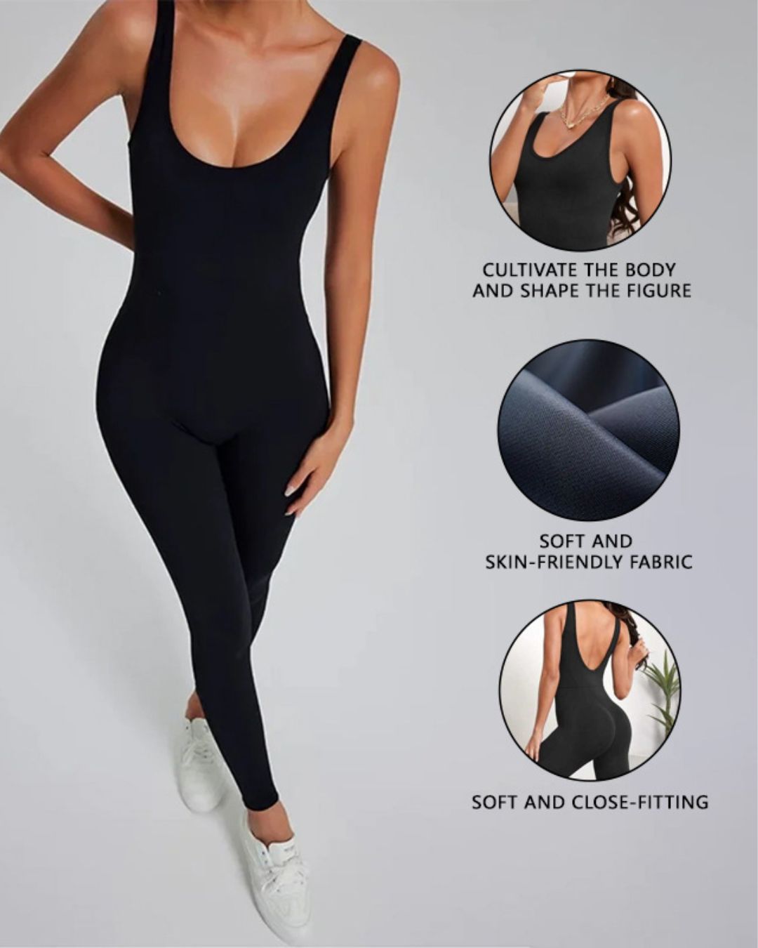 Vyla™ Tummy Control Active Shapewear Bodysuit