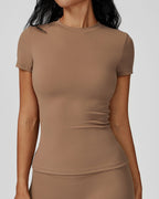 Vyla™ Quick-Dry Yoga Running Short Sleeve Top