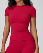 Vyla™ Quick-Dry Yoga Running Short Sleeve Top