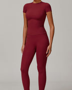 Vyla™ Quick-Dry Yoga Running Short Sleeve Top