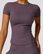 Vyla™ Quick-Dry Yoga Running Short Sleeve Top