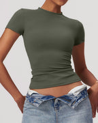 Vyla™ Quick-Dry Yoga Running Short Sleeve Top