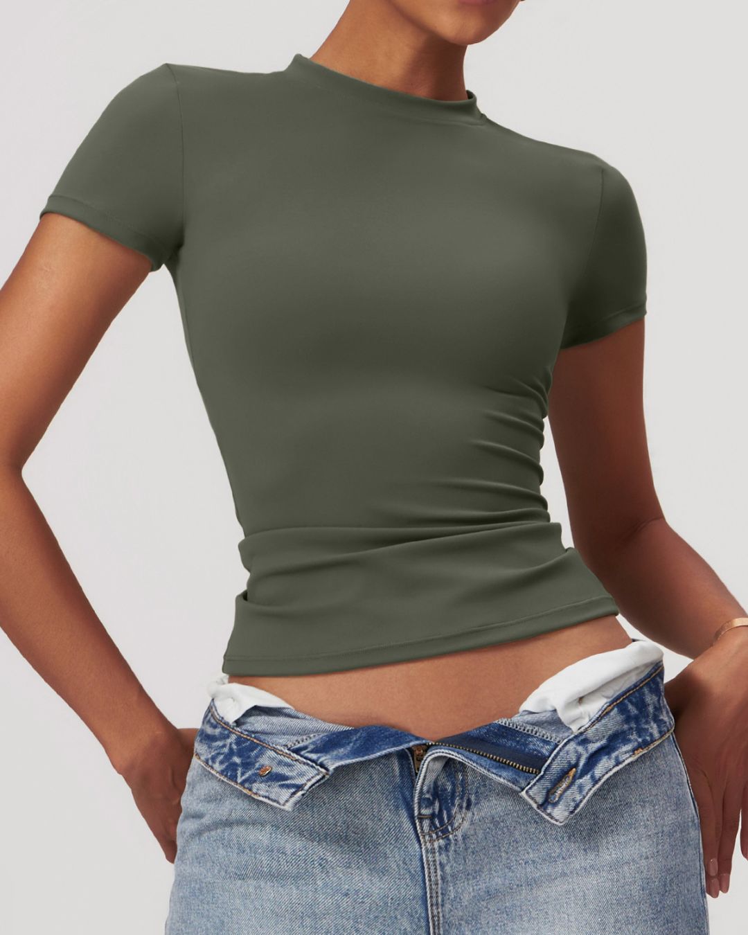 Vyla™ Quick-Dry Yoga Running Short Sleeve Top