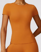Vyla™ Quick-Dry Yoga Running Short Sleeve Top