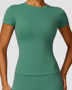 Vyla™ Quick-Dry Yoga Running Short Sleeve Top