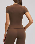 Vyla™ Quick-Dry Yoga Running Short Sleeve Top