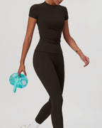 Vyla™ Quick-Dry Yoga Running Short Sleeve Top