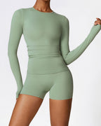 Vyla™ Sculpting High-Waisted Workout Shorts