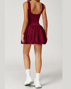 Vyla™ Athletic Tennis Dress with Built-In Bodysuit