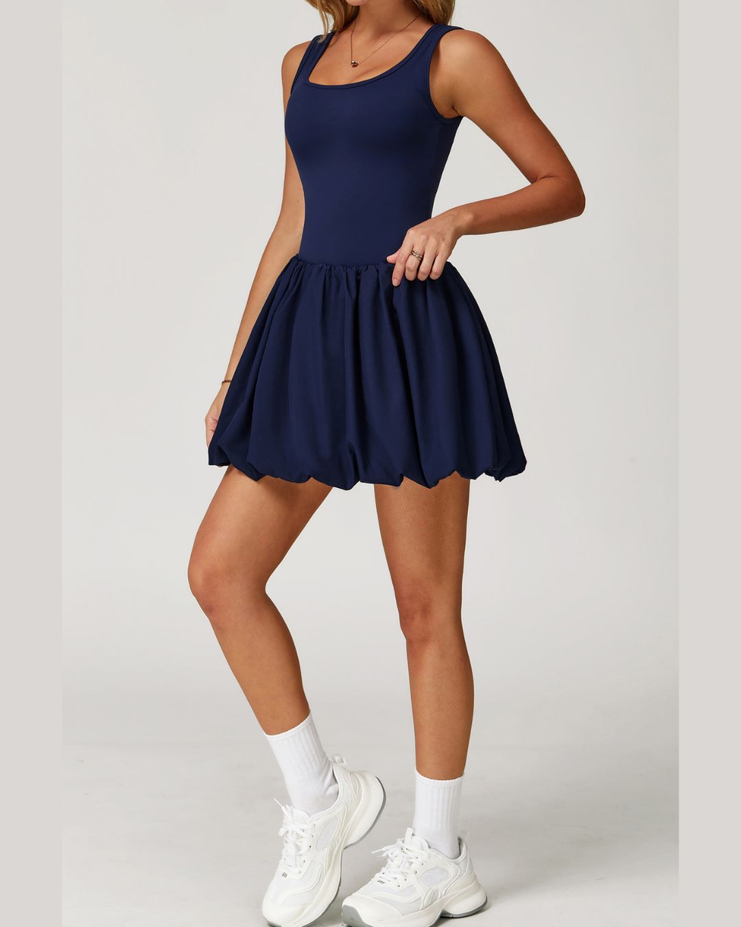 Vyla™ Athletic Tennis Dress with Built-In Bodysuit