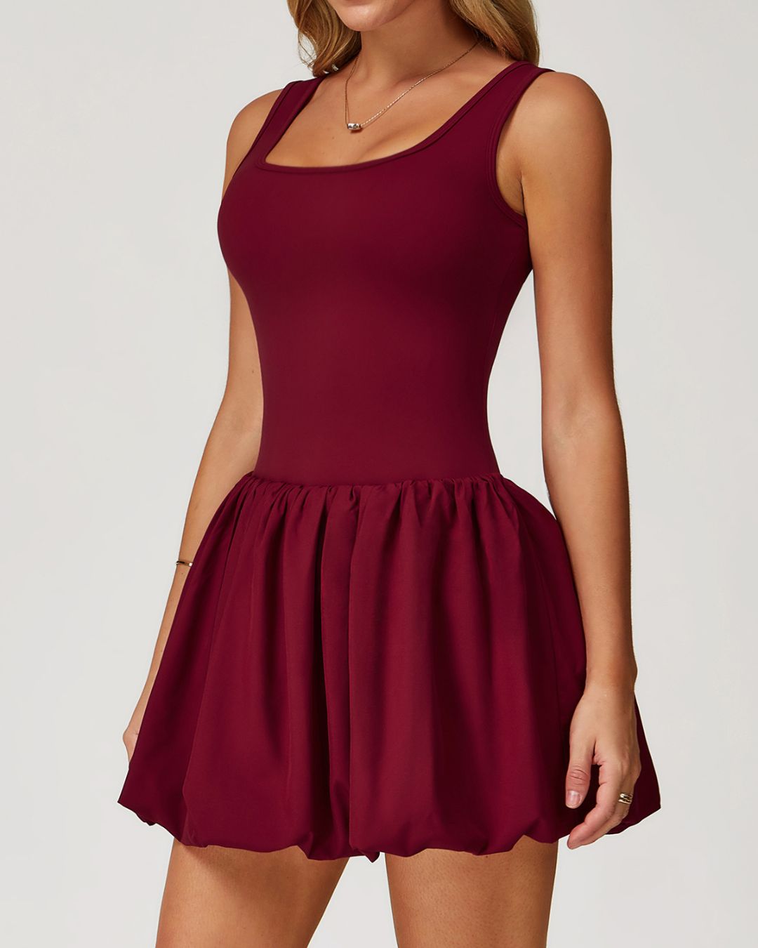 Vyla™ Athletic Tennis Dress with Built-In Bodysuit