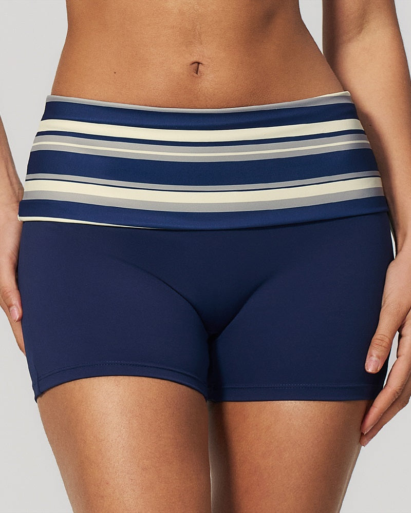 Vyla™ Contrast Panel Sculpting Workout Shorts