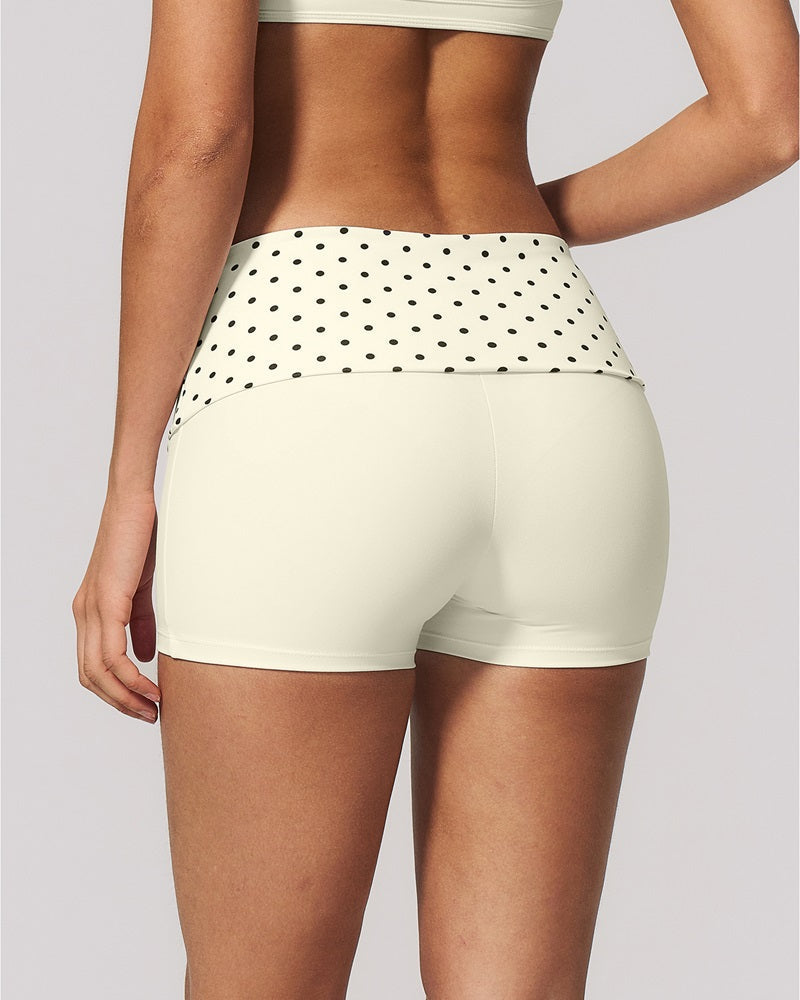 Vyla™ Contrast Panel Sculpting Workout Shorts