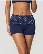 Vyla™ Contrast Panel Sculpting Workout Shorts