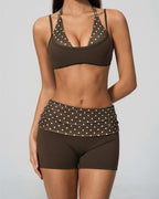 Vyla™ Contrast Panel Sculpting Workout Shorts