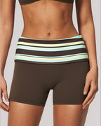 Vyla™ Contrast Panel Sculpting Workout Shorts