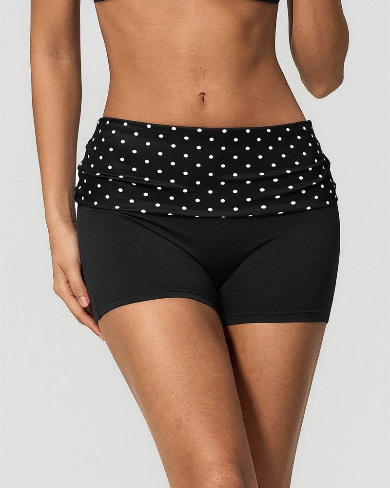 Vyla™ Contrast Panel Sculpting Workout Shorts