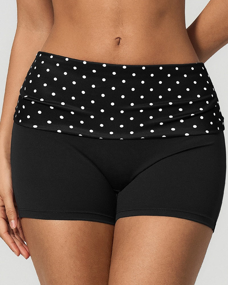 Vyla™ Contrast Panel Sculpting Workout Shorts
