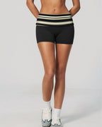 Vyla™ Contrast Panel Sculpting Workout Shorts